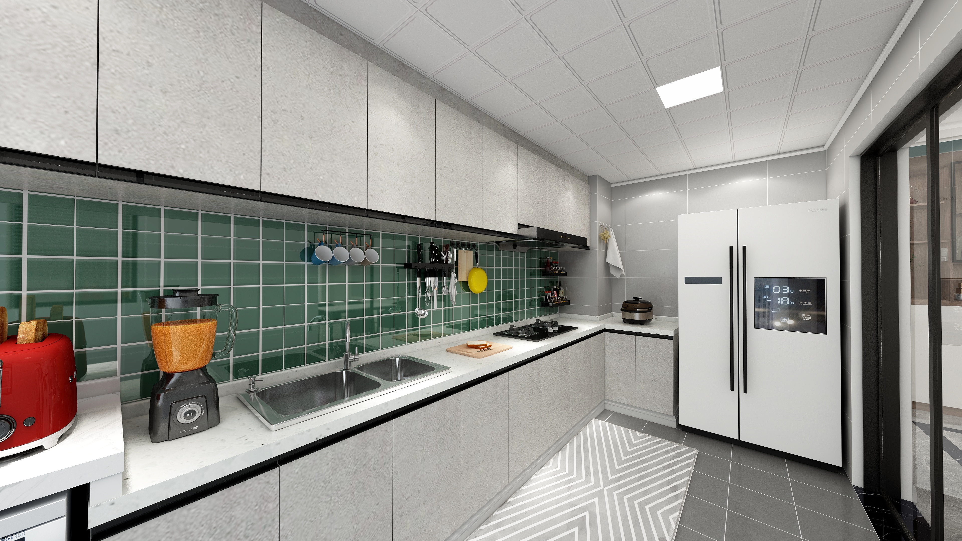 设计师陈瑶-123方混搭三居装修效果图