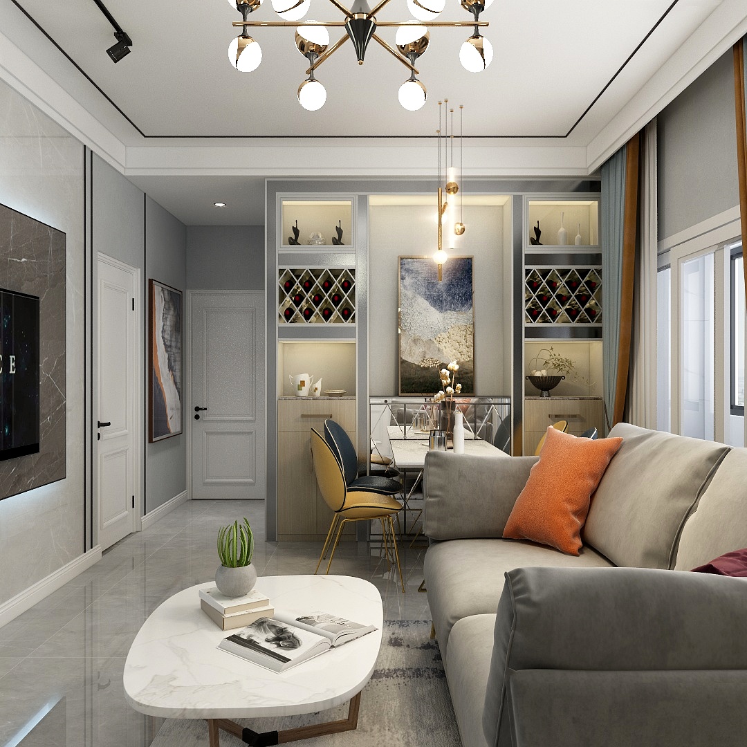 _闪烁_-瑞和园89.50㎡B户型3室2厅1卫-装修设计方案