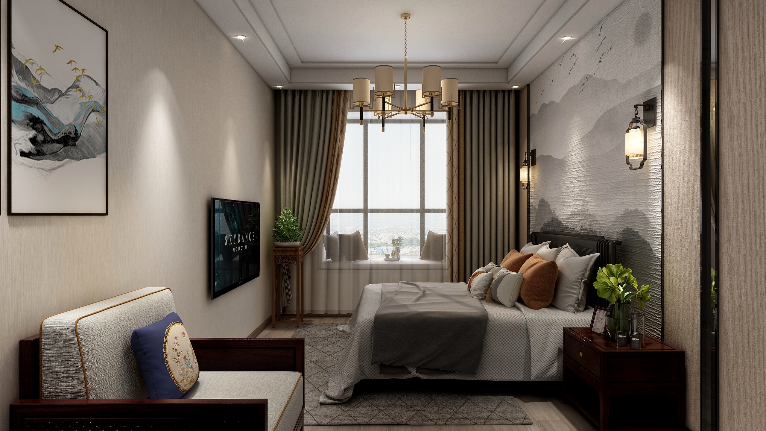 室内设计阿玲-祥瑞花园2楼次卧-装修设计方案