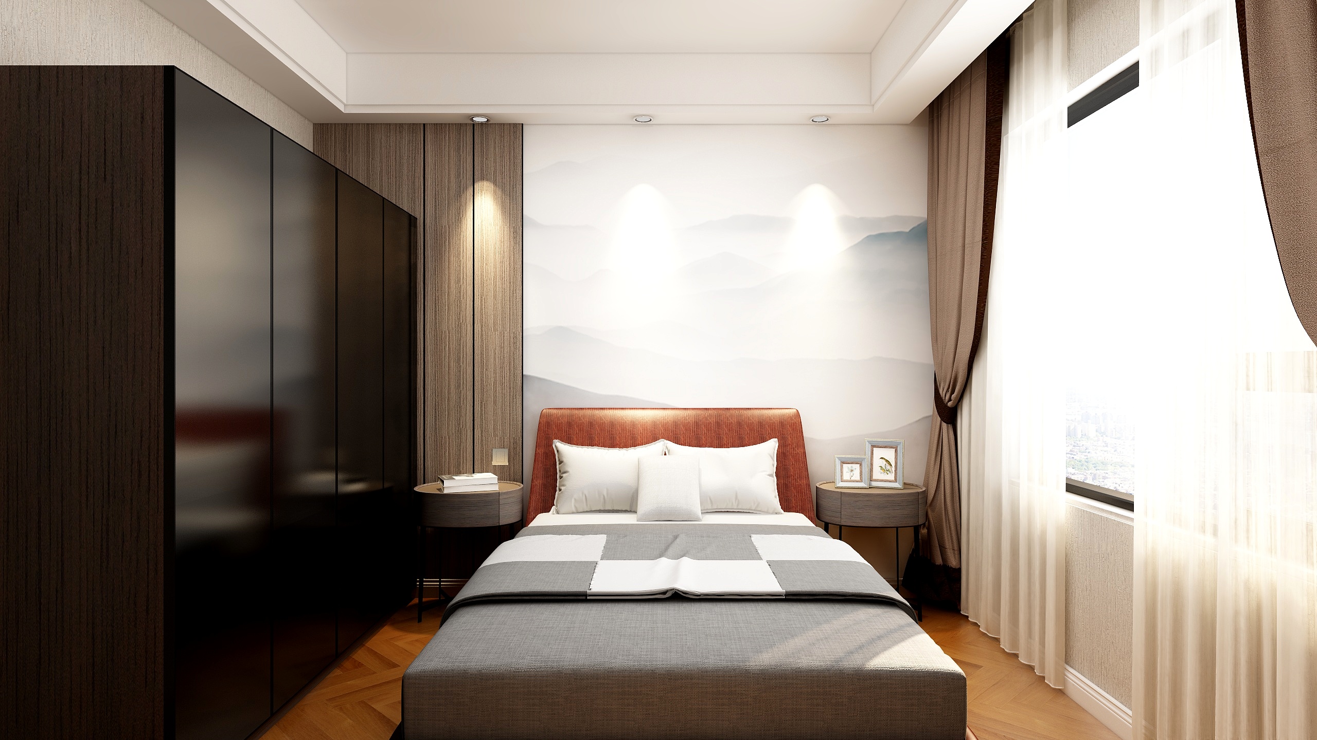 空间定义者-126方新中式四居装修效果图