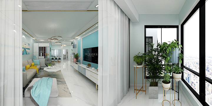 艺嘉装饰设计师黄瑞娟-现代北欧风（青青家园）-装修设计方案