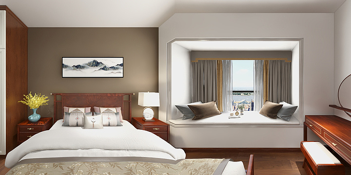 南宁市中庭装饰设计有限公司-万象华府中式雅居-副本-装修设计方案