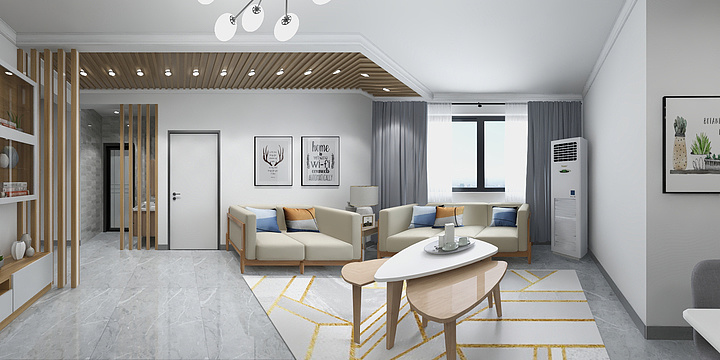 追求艺术灵感-富贵国际1#1703方案一-装修设计方案