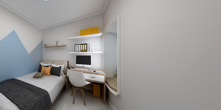 西安高新店8号-金地·南湖艺境98㎡-现代北欧-yb全案-副本-装修设计方案