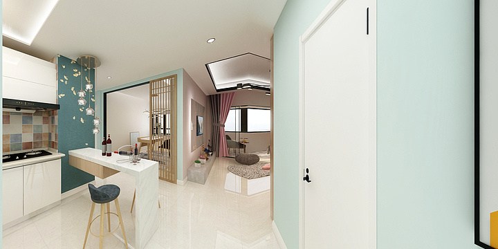 151****8865eGxF-德信海德公园83.00㎡A2’3室2厅1卫1厨-装修设计方案