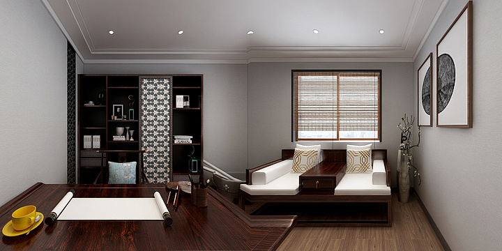 云屹设计丶16528293666-首府6.5-1201新中式-装修设计方案