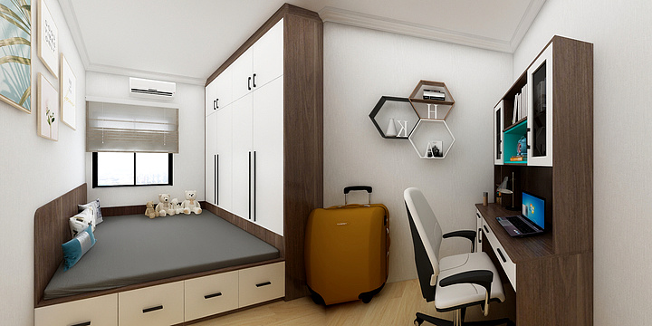 全屋定制设计师Yien-凯景华府2-501榻榻米方案2-装修设计方案