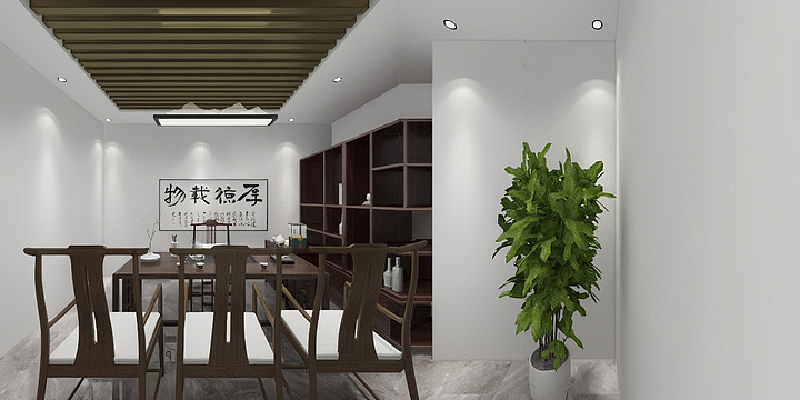 运城星尘集阁装饰工程有限公司-茶室-装修设计方案