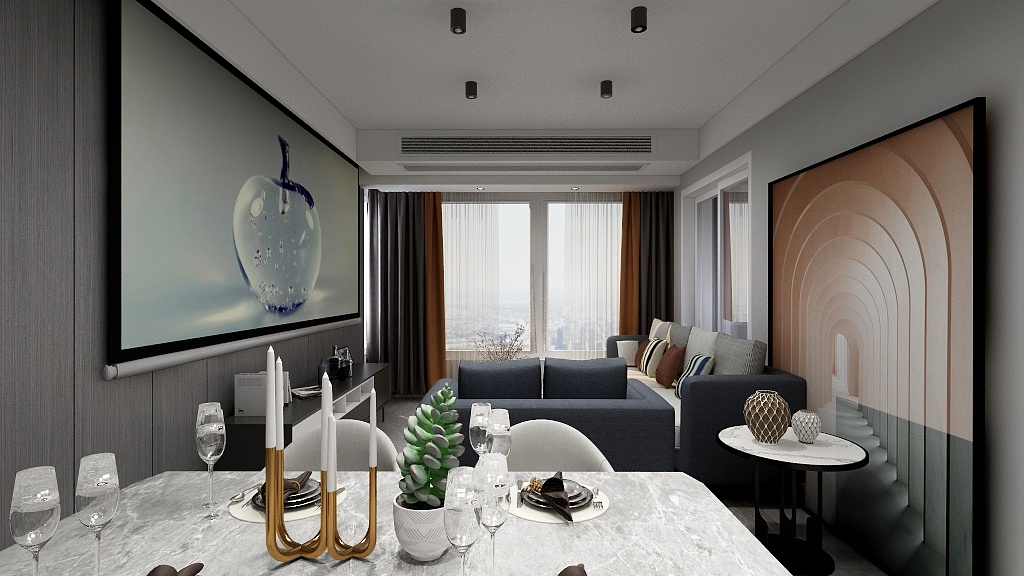 居在双-盛景华庭南苑9-1606 88平-装修设计方案