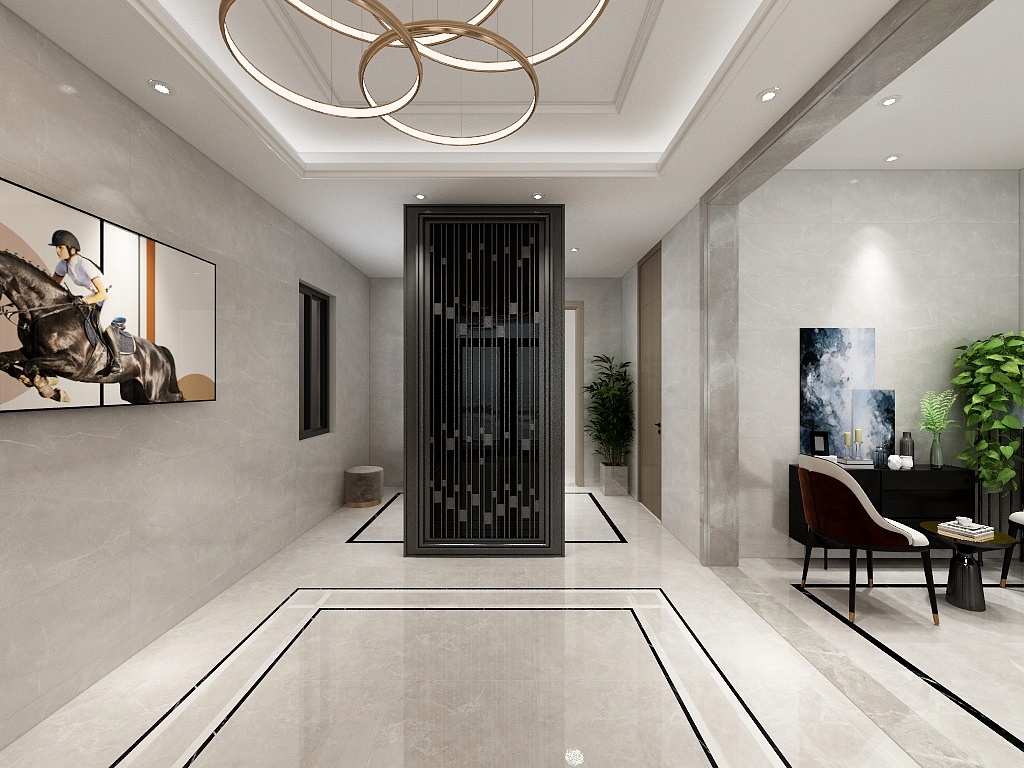 晨丰-9号样板区平面(样板通道）-装修设计方案