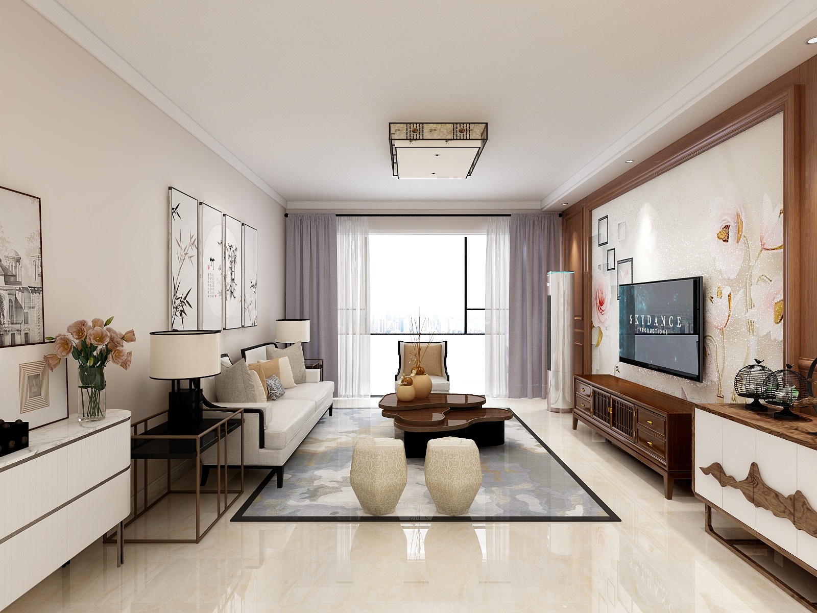 武庆-江南小镇130平方-装修设计方案