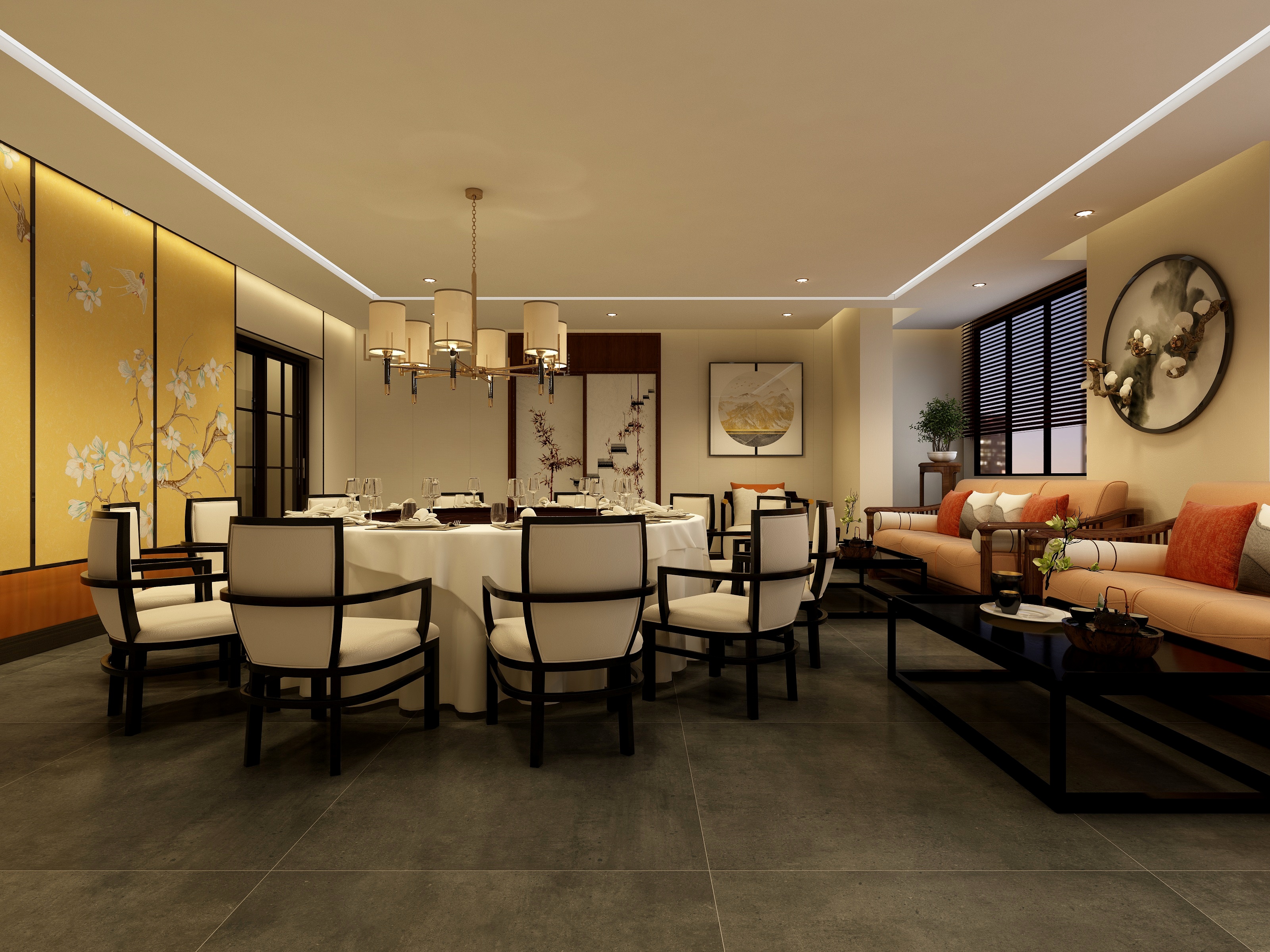 XJLI-包厢-中式-装修设计方案