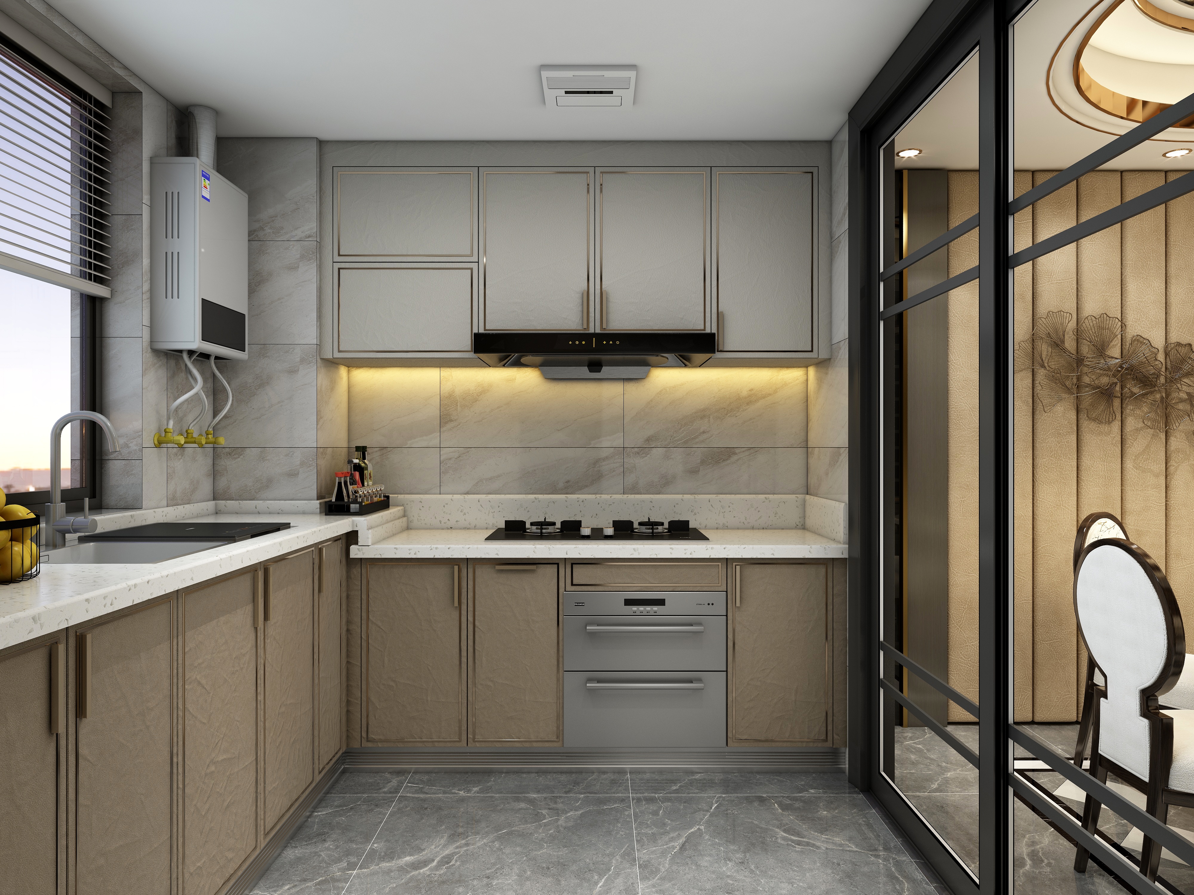 至简名设一钱春-150方轻奢新中式四居装修效果图