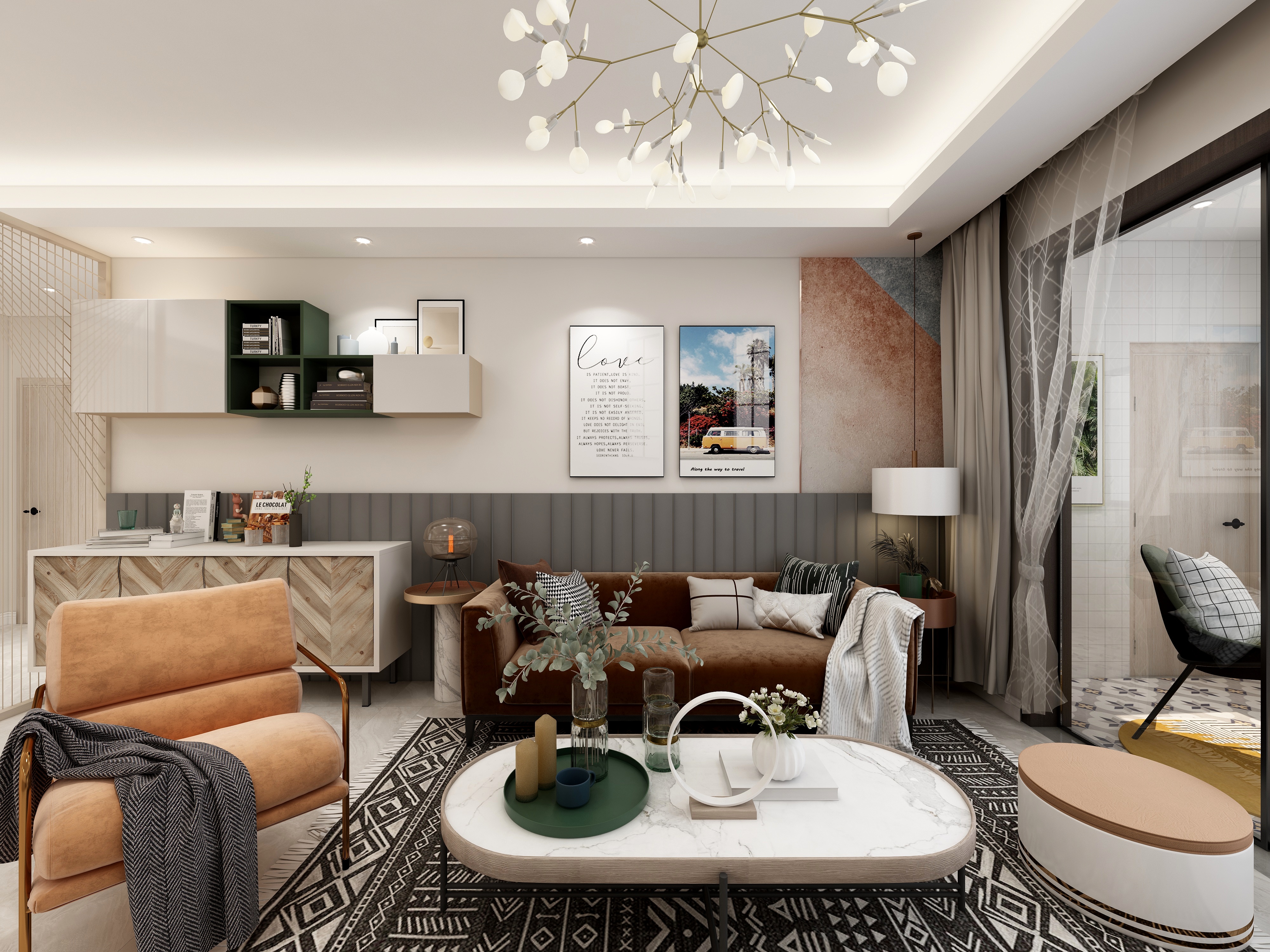 何意设计-4号户型-北欧装修效果图