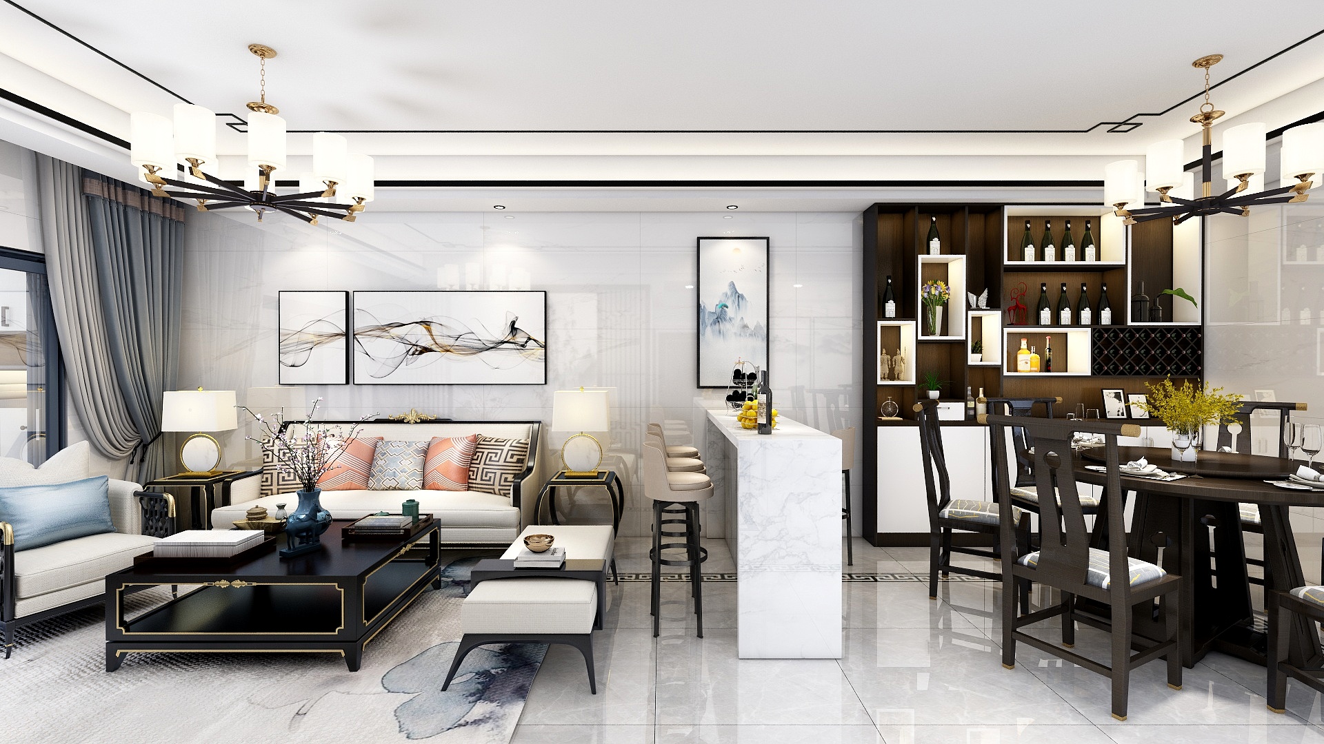 淮河之水天上来-华美春天-装修设计方案