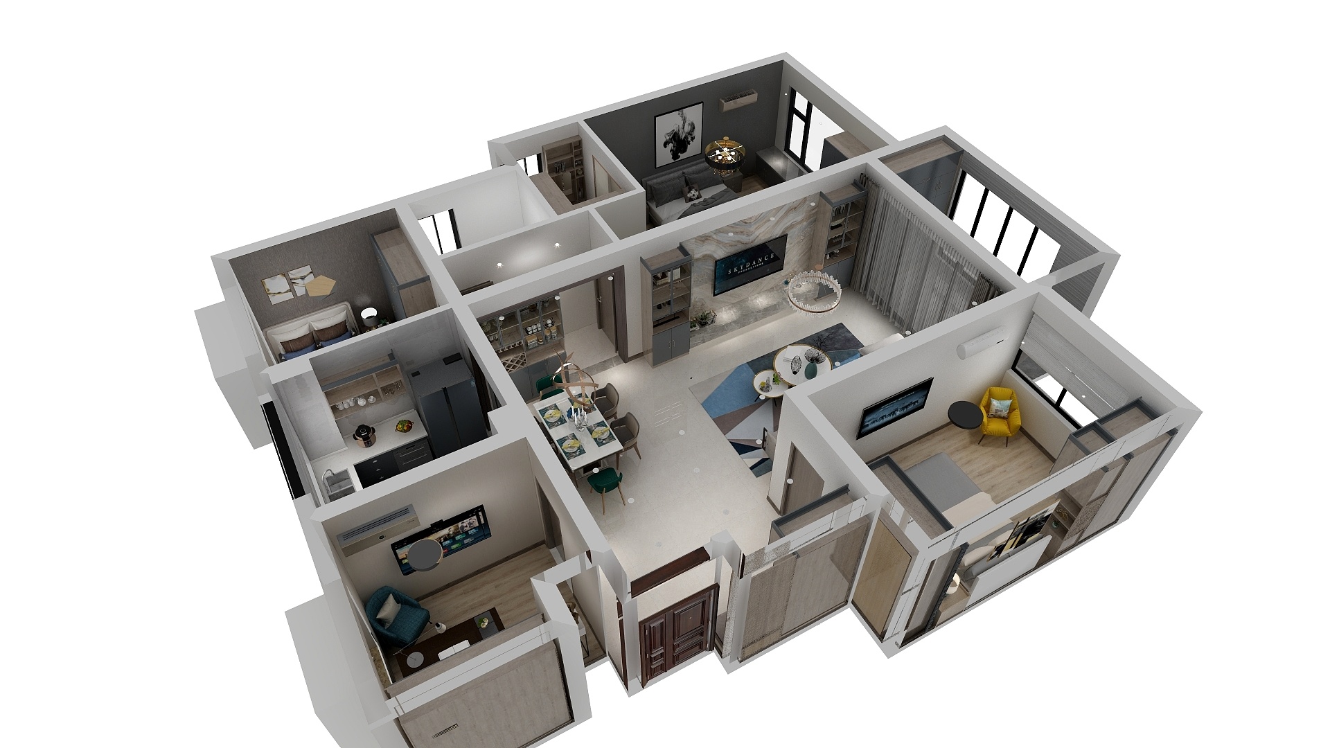 苏霍姆林斯基-奥园城市天地-装修设计方案
