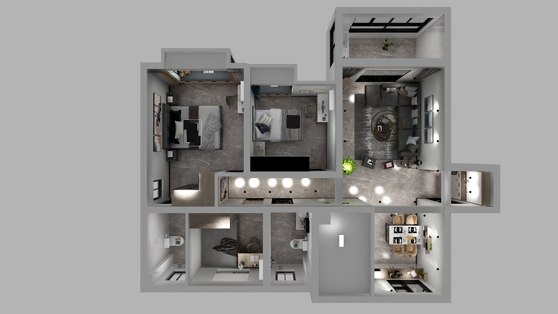 home感-工润明湖10-1101-新-装修设计方案