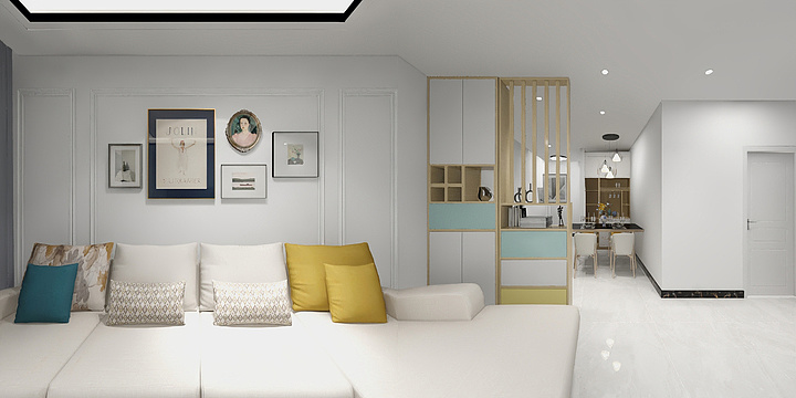 村里城外-客厅效果图-装修设计方案