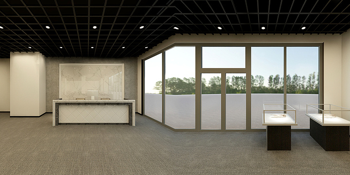 越创装饰杨超-北城学府售楼部-装修设计方案