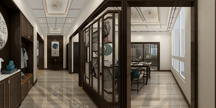 清风哩li-新中式-别墅设计-装修设计方案
