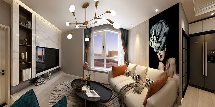 恒毅装饰设计-19#两室小公寓-装修设计方案