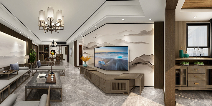 豪琳966-150平方四居室-装修设计方案