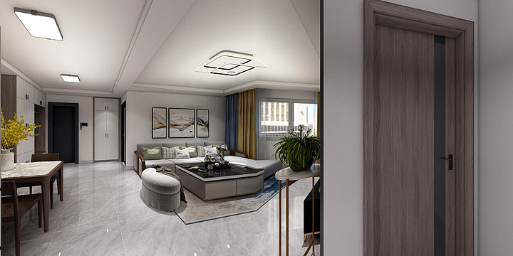 全案装修装饰-前进新苑104胡先生方案-装修设计方案