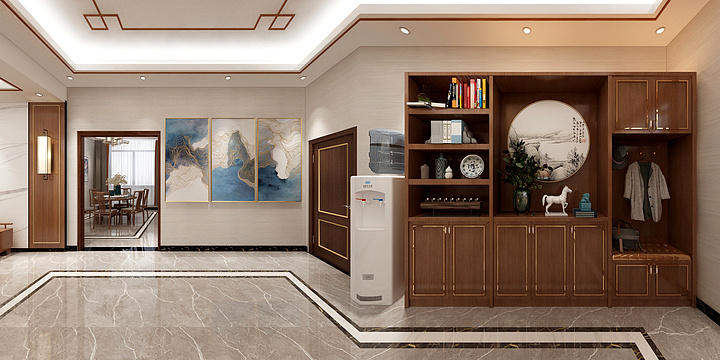 青木设计YrRE-保靖新中式别墅-装修设计方案