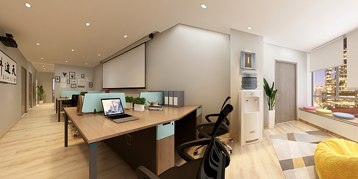 Sandy_F-超流利教育科技施工图-装修设计方案