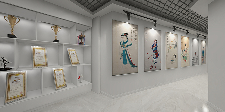 oyM1-学校展厅-装修设计方案