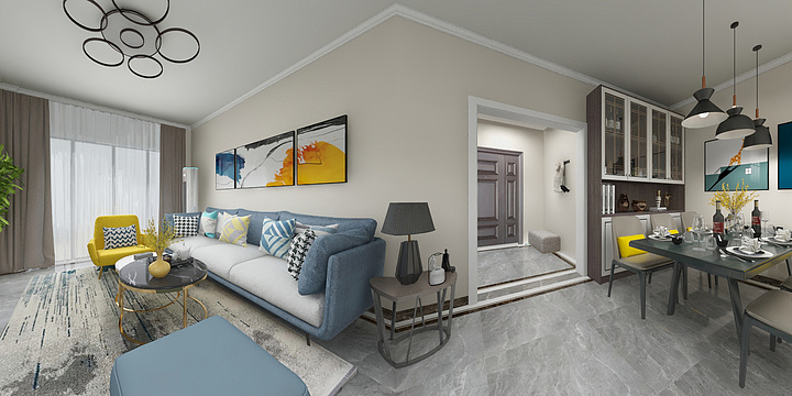 Lucine潼潼-广东河源高新区3房2厅2卫113平方米-装修设计方案