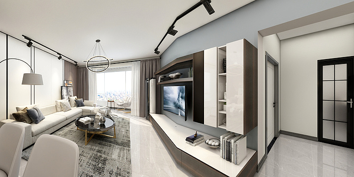 家装设计师李娜-中建城106平−-张-装修设计方案