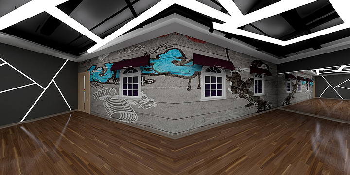 臻品鹏晟-舞蹈学校-小教室-装修设计方案