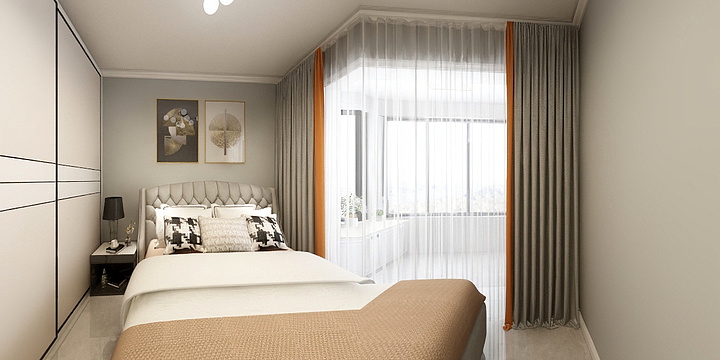 萍萍设计师-幸福广场90平米-装修设计方案