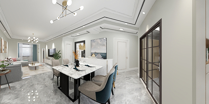 田大邦丶-欧亚达云台98平杨先生-装修设计方案