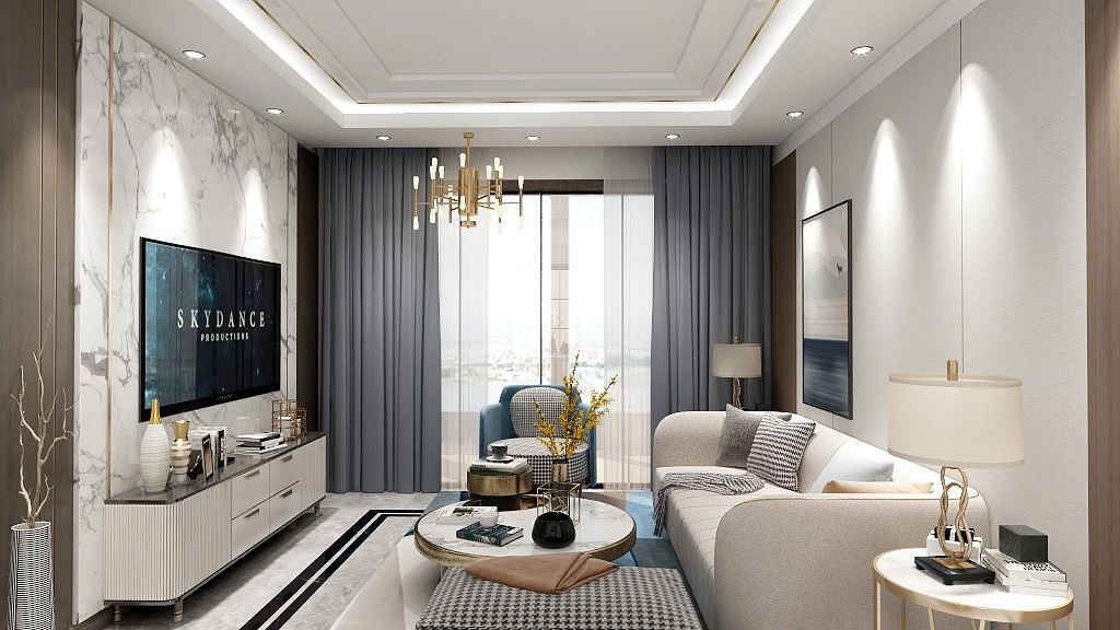 墨匠设计-轻奢小二房-装修设计方案