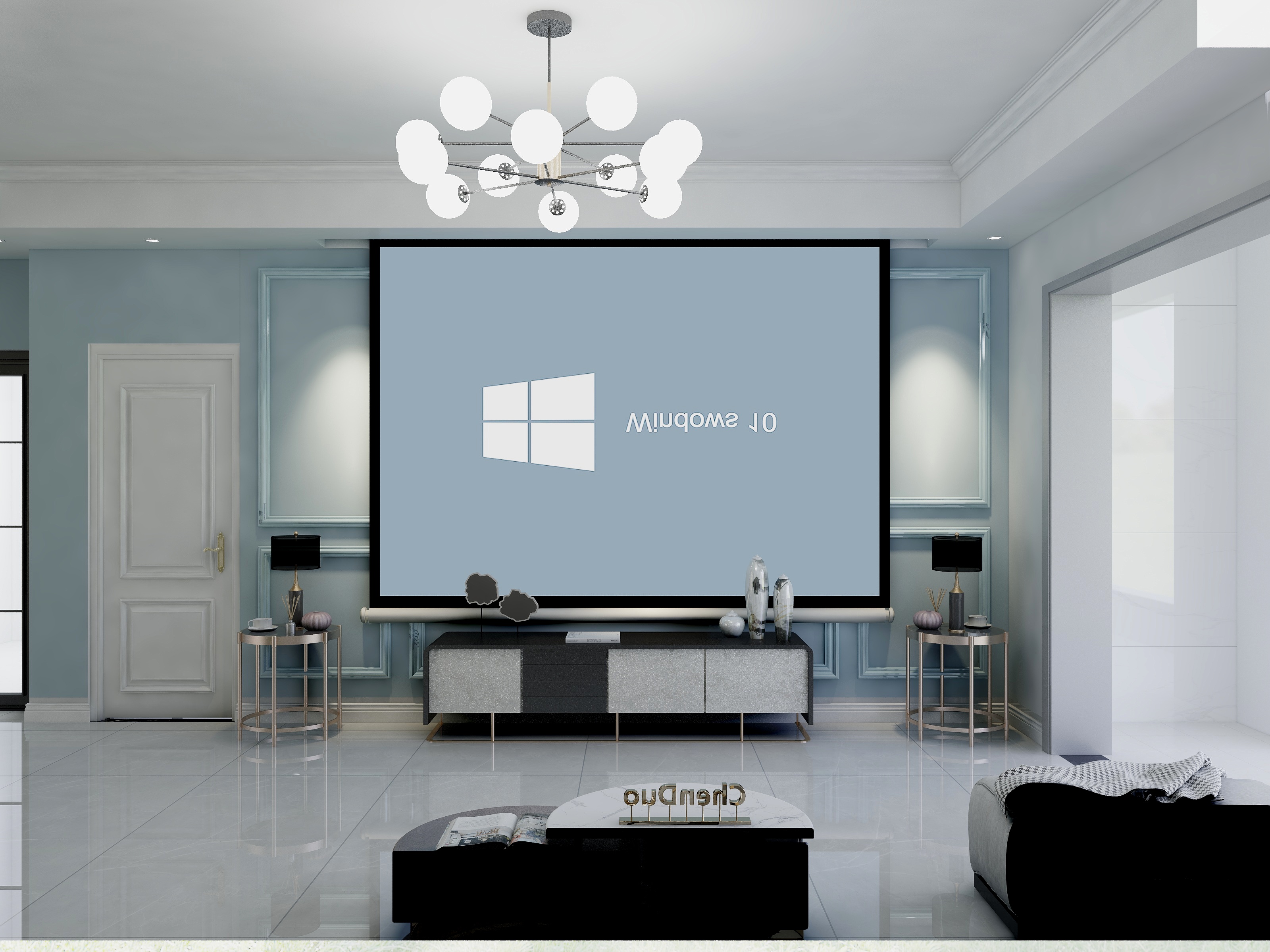 设计裴工-120平大三房的简欧风格装修效果图