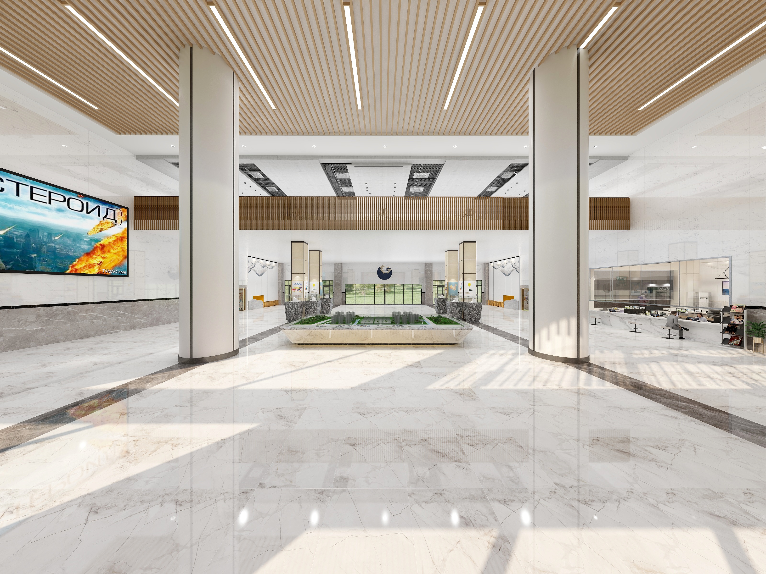 甜蜜老张子-广州理工学院行政楼大堂-装修设计方案