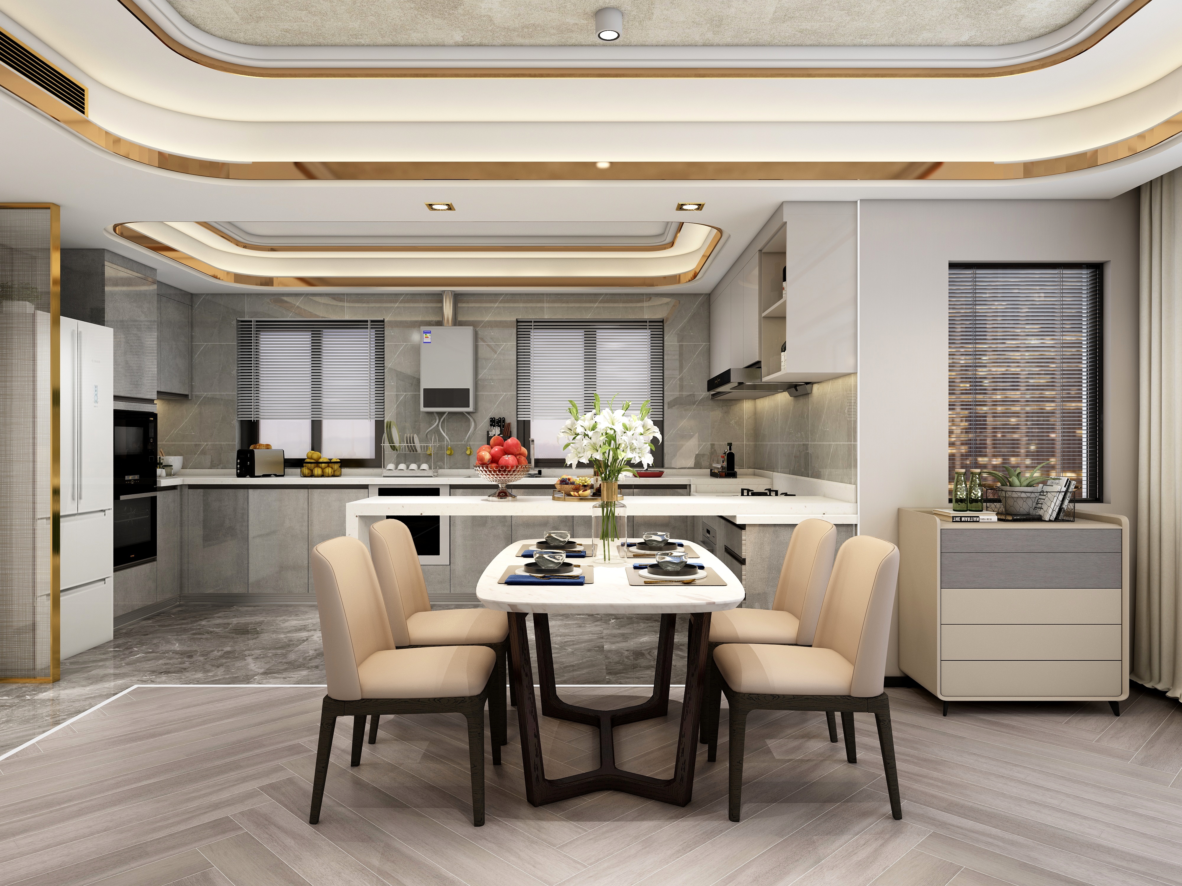 至简名设一钱春-华意轻奢家装修效果图