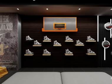 冯子浩-Nike专卖店装修效果图