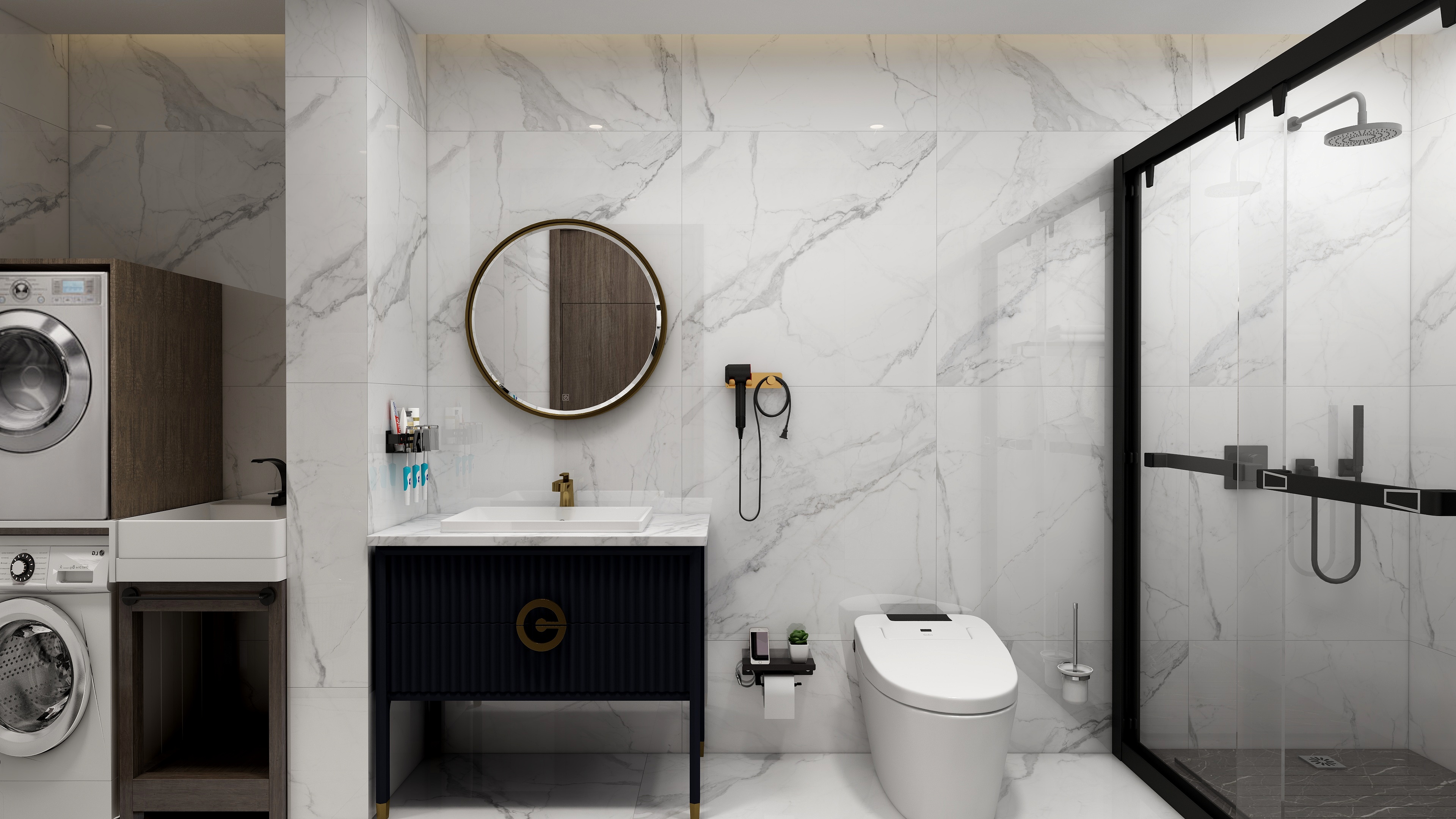 大树空间设计I李怀全-126方现代四居装修效果图