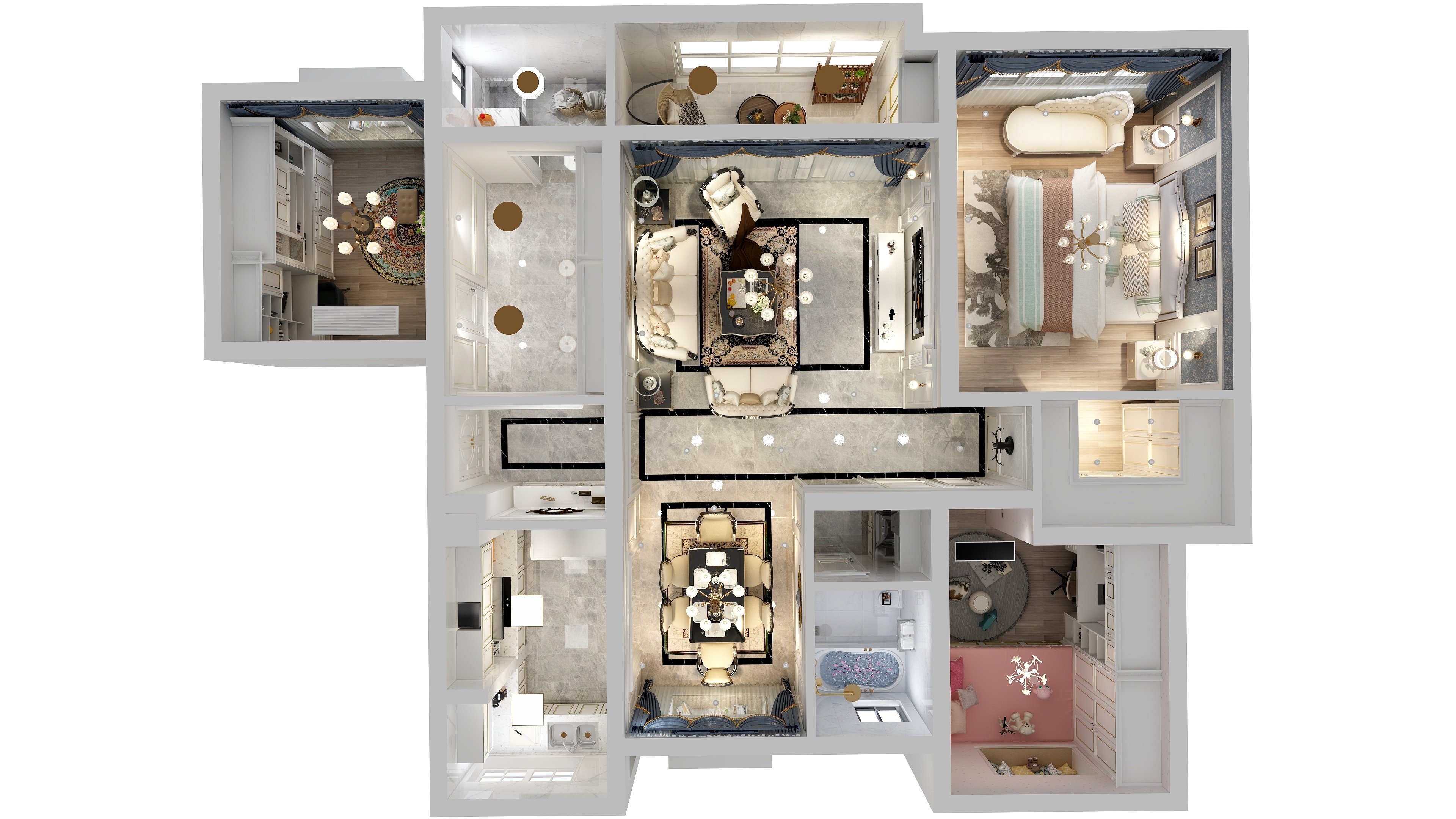 书意空间-考核户型-装修设计方案