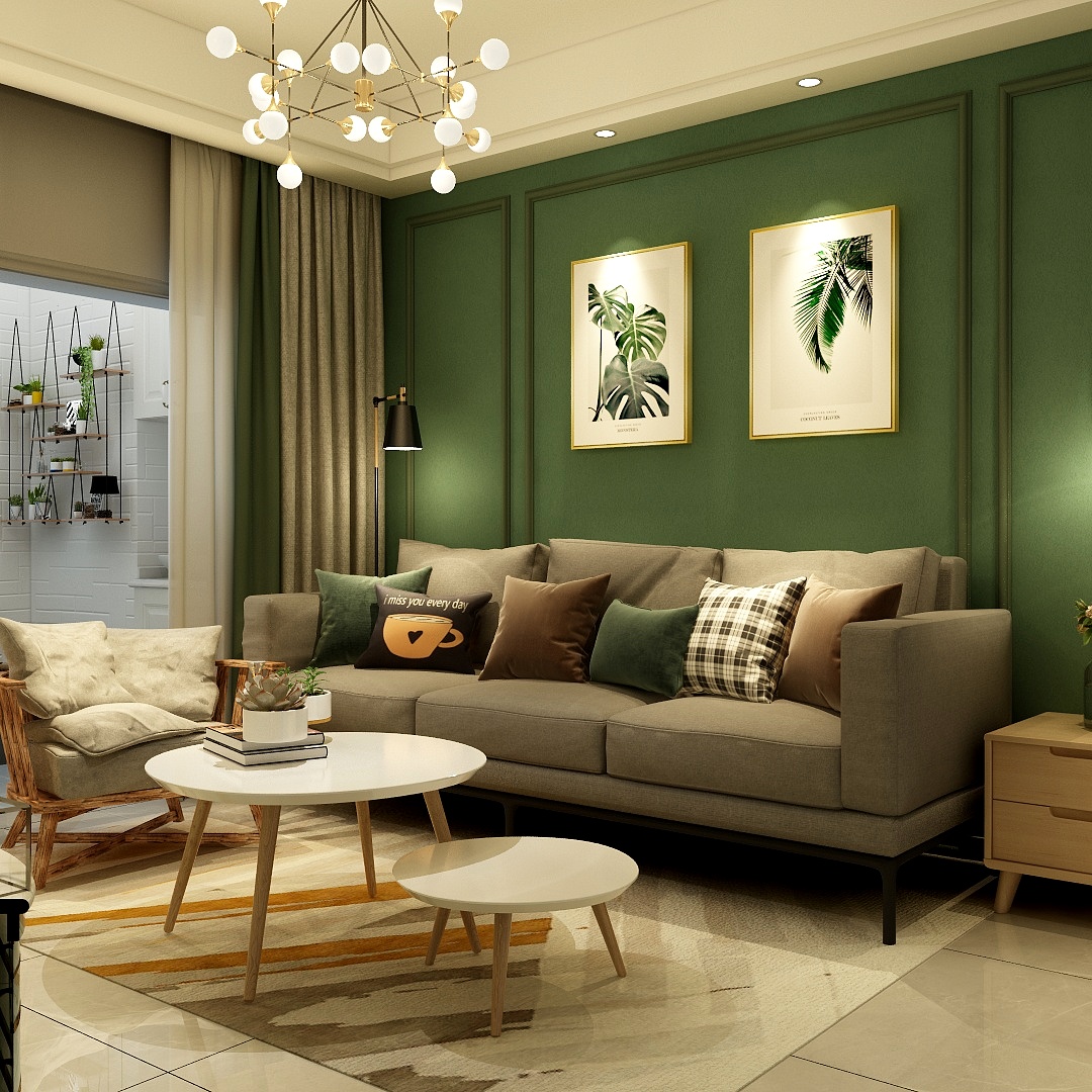 一谷-德信海德公园83.00㎡A2’3室2厅1卫1厨-装修设计方案