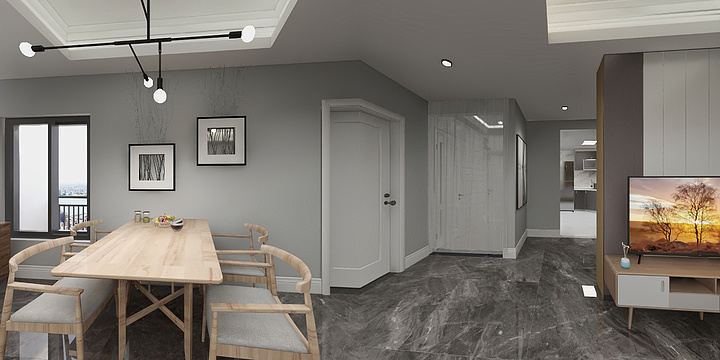 魔仙堡最可爱的小魔仙-两室一厅，一厨一卫-装修设计方案