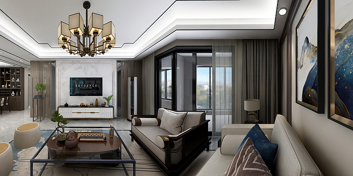 有柒设计-新中式-严先生-装修设计方案