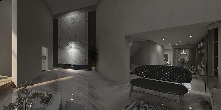 极墨美术-洪福苑现代方案-装修设计方案