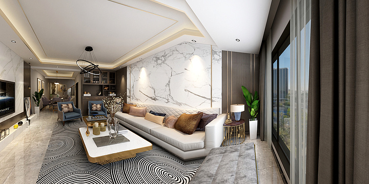 桃夭123-客餐厅--装修设计方案