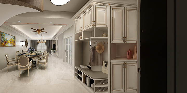 Ruqiannzhang-中央一街简欧-装修设计方案