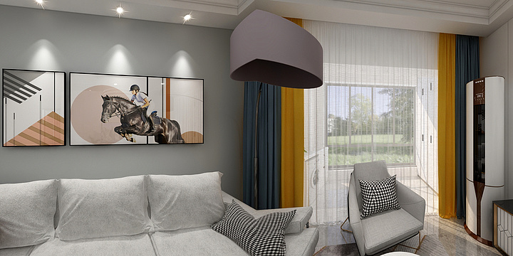 青岛沐意eMkR-湖山美地3-1602-Model-装修设计方案