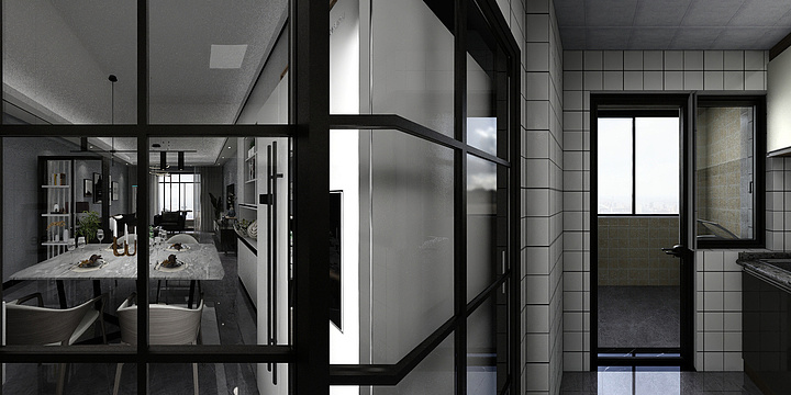 设计-邓工-B户型-黑白灰风格（石工电话：18666116916）-装修设计方案